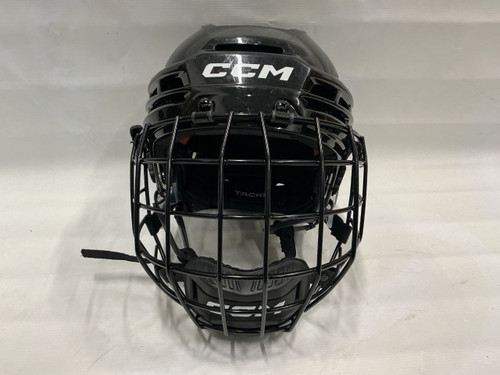 Vist Large View of Product Image Which is Used CCM TACKS 720 Helmet Cage Combo Black SM