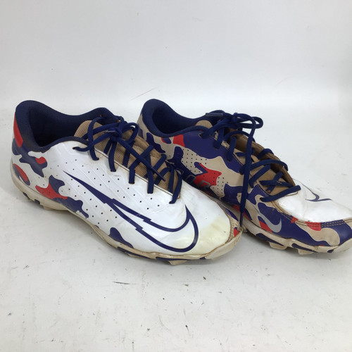 Vist Large View of Product Image Which is Used Nike VAPOR FASTFLEX SR 9 FB CLEATS Adult FB Cleats White Senior 9