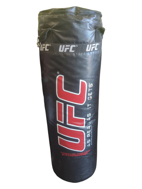 Vist Large View of Product Image Which is Used UFC AS GOOD AS IT GETS Boxing Heavy Bag Black And Red 100 lb