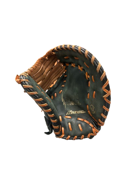 Vist Large View of Product Image Which is Used Mizuno GXP 101 MITT BB/SB First Base RH Throw Black And Natural 12"