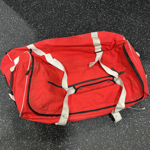 Vist Large View of Product Image Which is Used PACIFIC RINK Jr Hockey Carry Bag/Backpack Red And Black