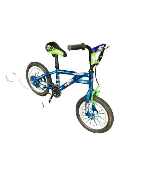 Vist Large View of Product Image Which is Used FREESTYLE FUSION BMX Bike Boys Royal Blue 14"