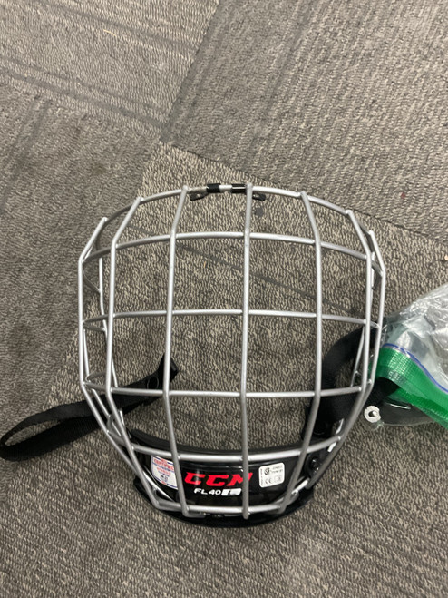 Vist Large View of Product Image Which is Used CCM Hockey Wire Mask Black LG