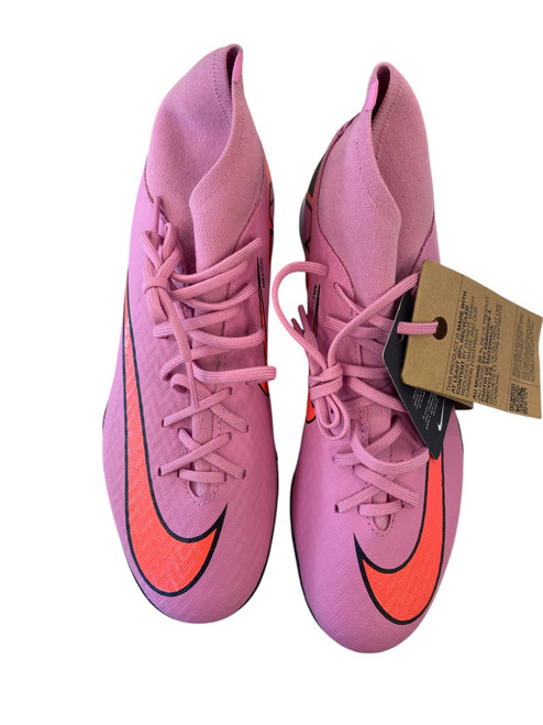 Vist Large View of Product Image Which is Used Nike MERCURIAL Soccer Turf Shoes Pink Senior 6.5