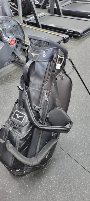 Vist Large View of Product Image Which is Mizuno LEATHER STAND ORGANIZER Mens Stand Bag Black