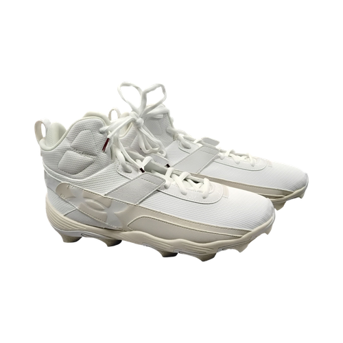 Vist Large View of Product Image Which is New Under Armour HARPER 10 RM BB/SB Cleats White Senior 11