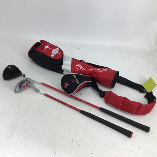 Vist Large View of Product Image Which is Used RISING STAR 3 PC JR GOLF SET Jr Club Set RH 4 Piece