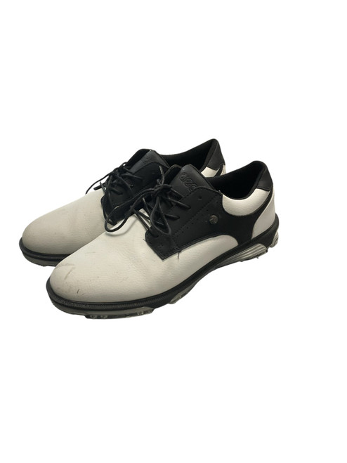 Vist Large View of Product Image Which is Used ALECK SHOES Mens Golf Shoes Black And White Senior 11