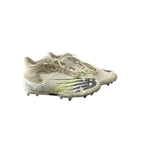 Vist Large View of Product Image Which is Used New Balance LAX Cleats Mens White Senior 6.5