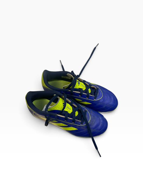 Vist Large View of Product Image Which is Used Adidas Soccer Cleats Royal Blue Junior 01.5