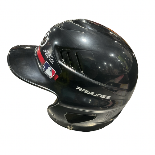 Vist Large View of Product Image Which is Used Rawlings 6.5-7.5 BLK HELMET Batting Helmet No Mask Black One Size