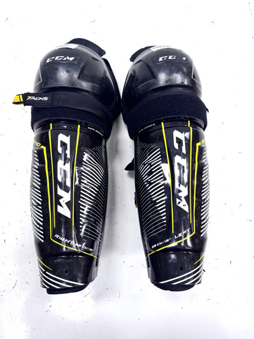 Vist Large View of Product Image Which is Used CCM 9040 Senior Shin Guards Black 15"