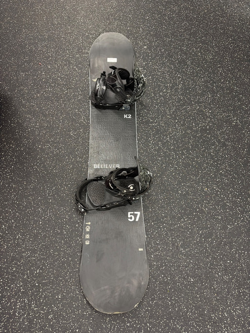 Vist Large View of Product Image Which is Used K2 BELIEVER Mens Board/Bindings Black 157 cm