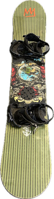 Vist Large View of Product Image Which is Used Ride FLEETWOOD Mens Board/Bindings Green 165 cm