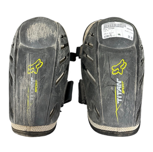 Vist Large View of Product Image Which is Used Fox TITAN Adult Knee Guard Black XL