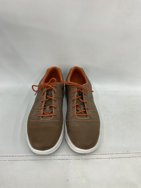 Vist Large View of Product Image Which is Used Controller Mens Golf Shoes Brown Senior 12