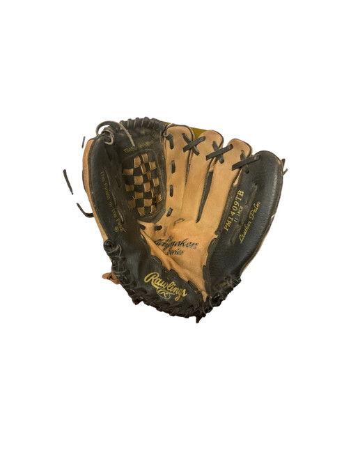 Vist Large View of Product Image Which is Used Rawlings PLAYMAKER SERIES BB/SB Glove RH Throw Brown 11"