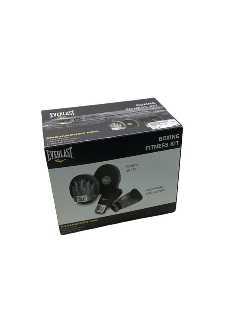 Vist Large View of Product Image Which is Used Everlast BOXING FITNESS KIT Other Gloves Black Junior