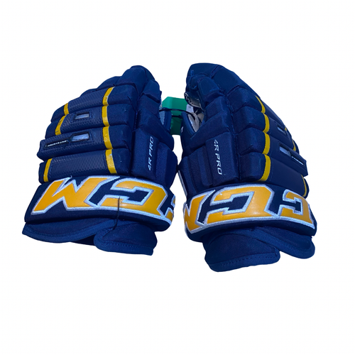 Vist Large View of Product Image Which is Used CCM HG4PRO Senior Gloves Navy Blue 13"