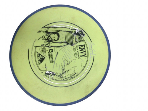 Vist Large View of Product Image Which is Used Axiom ENVY Disc Golf Putter Yellow