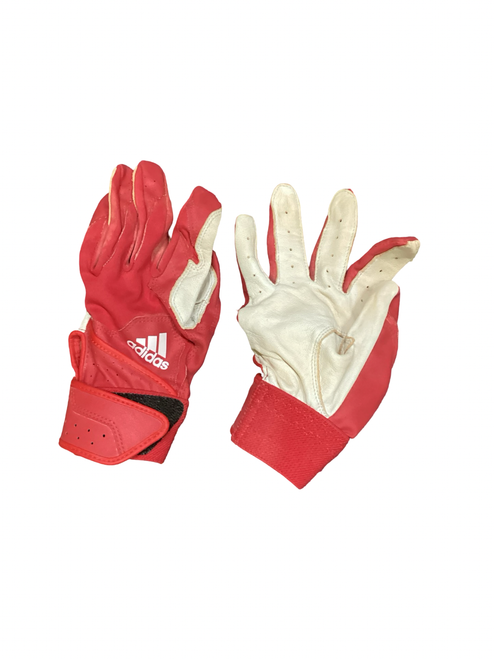 Vist Large View of Product Image Which is Used Adidas BB/SB Batting Gloves Red SM