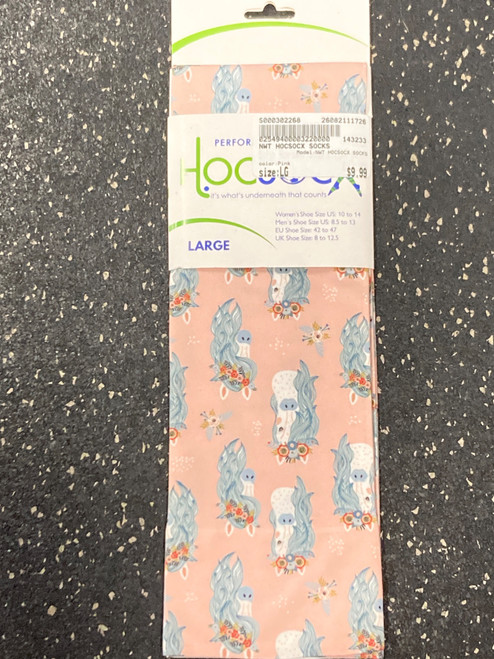 Vist Large View of Product Image Which is Used NWT HOCSOCX SOCKS FH Socks Pink LG
