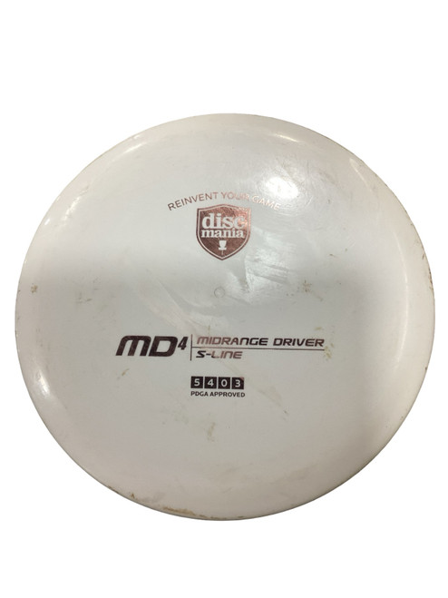 Vist Large View of Product Image Which is Used Discmania MD4 Disc Golf Mid Range White 177g