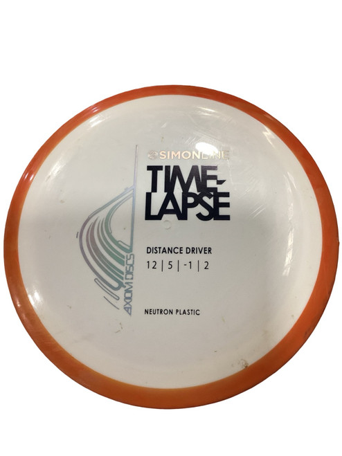 Vist Large View of Product Image Which is Used Axiom GYRO TIMELAPSE Disc Golf Driver White 174g
