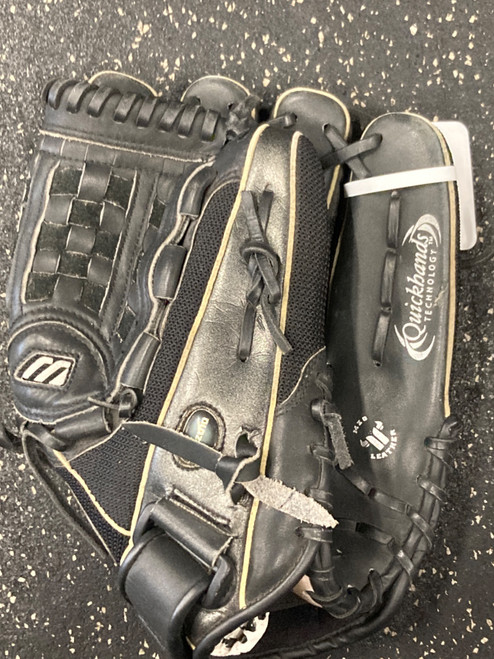 Vist Large View of Product Image Which is Used Mizuno GBL1200 BB/SB Glove RH Throw Black 12"
