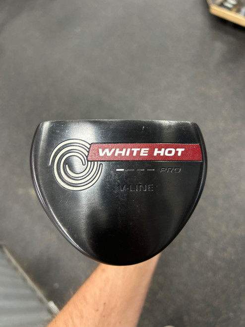 Vist Large View of Product Image Which is Used Odyssey WHITE HOT PRO V-LINE Mens Putter RH