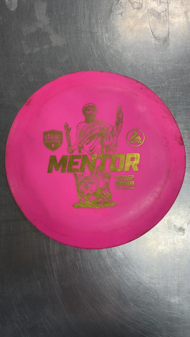 Vist Large View of Product Image Which is Used Discmania MENTOR Disc Golf Driver Pink