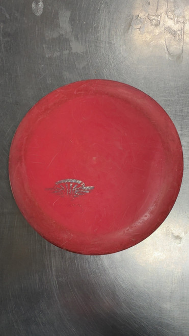 Vist Large View of Product Image Which is Used Innova AIR FORCE (Warped) Disc Golf Putter Red
