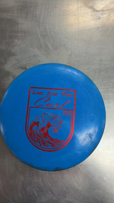 Vist Large View of Product Image Which is Used Lone Star Disc CURL Disc Golf Driver Royal Blue