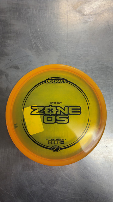 Vist Large View of Product Image Which is Used Discraft ZONE OS Disc Golf Putter Yellow