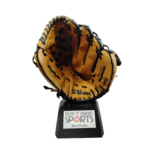 Vist Large View of Product Image Which is Used Wilson A360 BB/SB Glove RH Throw Brown 12"