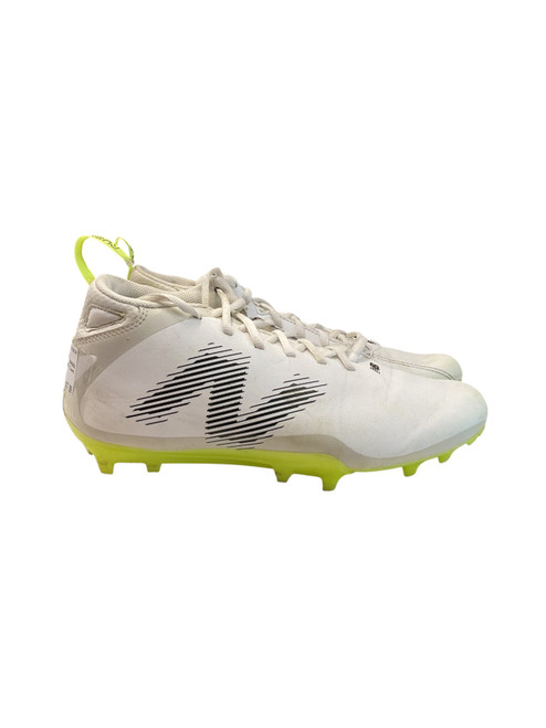 Vist Large View of Product Image Which is Used New Balance LAX Cleats Mens White Senior 8.5