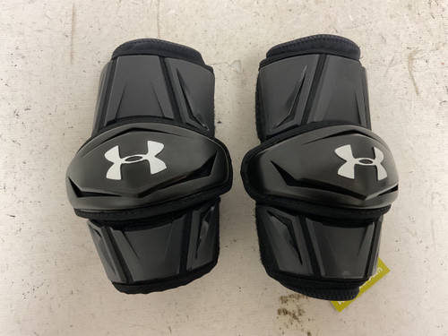 Vist Large View of Product Image Which is Used Under Armour REVENANT ARM PADS Lacrosse Arm Pads/Guards Black S/M