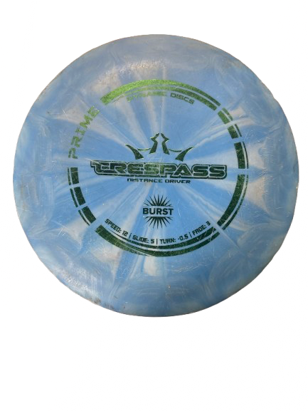 Vist Large View of Product Image Which is Used Dynamic Discs PRIME BURST TRESPASS Disc Golf Driver Royal Blue