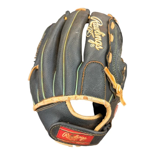 Vist Large View of Product Image Which is Used Rawlings FASTPITCH WFP115MT RH Throw Fastpitch Gloves Black 11 1/2"