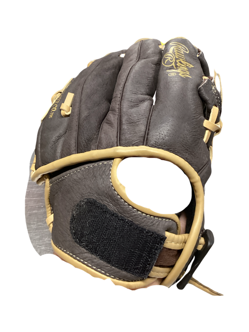 Vist Large View of Product Image Which is Used Rawlings HIGHLIGHT SERIES BB/SB Glove RH Throw Black 10 1/2"