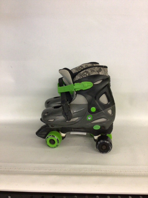 Vist Large View of Product Image Which is Used XPTONICS QUAD 5-8 Junior Roller Quad Skates Grey Adjustable