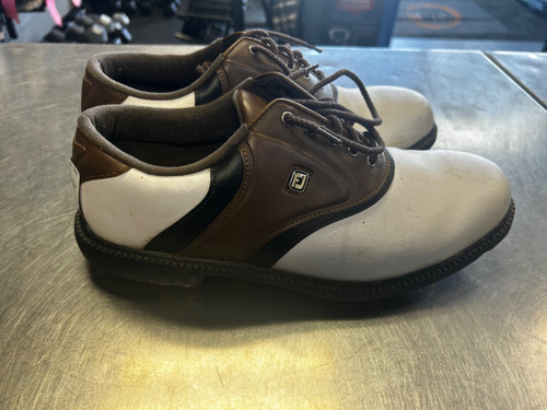 Vist Large View of Product Image Which is Used Foot Joy Mens Golf Shoes White Senior 11