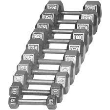 Vist Large View of Product Image Which is New Hex Dumbbell Iron 55 LB