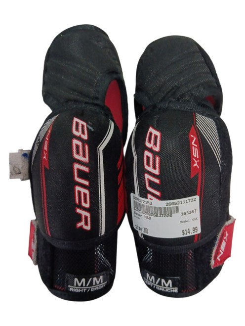 Vist Large View of Product Image Which is Used Bauer NSX Junior Elbow Pads MD