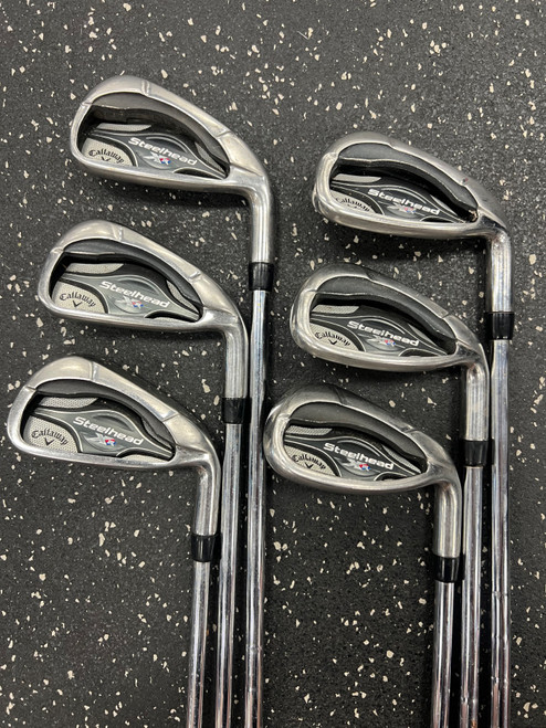 Vist Large View of Product Image Which is Used Callaway STEELHEAD XR NO 8 IRON Mens Iron Set RH 5I-GW/AW