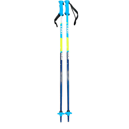 Vist Large View of Product Image Which is Used LEKI RIDER Boys DH Ski Pole Navy Blue 90 cm / 36 in