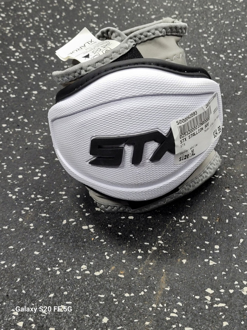 Vist Large View of Product Image Which is Used STX STALLION 900 Lacrosse Arm Pads/Guards White XL