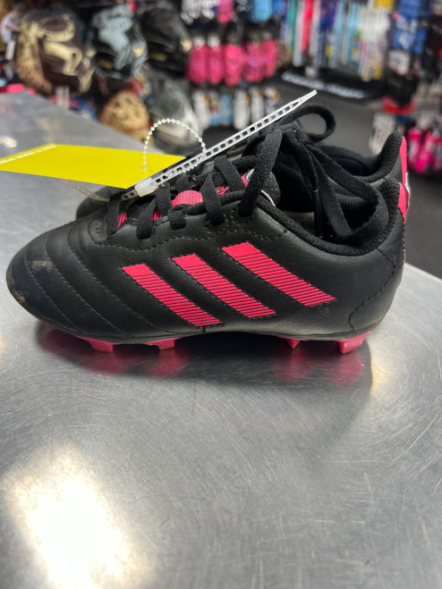 Vist Large View of Product Image Which is Used Adidas Soccer Cleats Pink Youth 11.0
