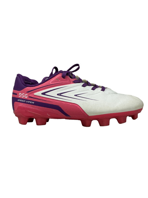 Vist Large View of Product Image Which is Used Dsg Soccer Cleats Purple Junior 01