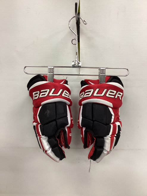 Vist Large View of Product Image Which is Used Bauer SUPREME 190 Junior Gloves Red 12"